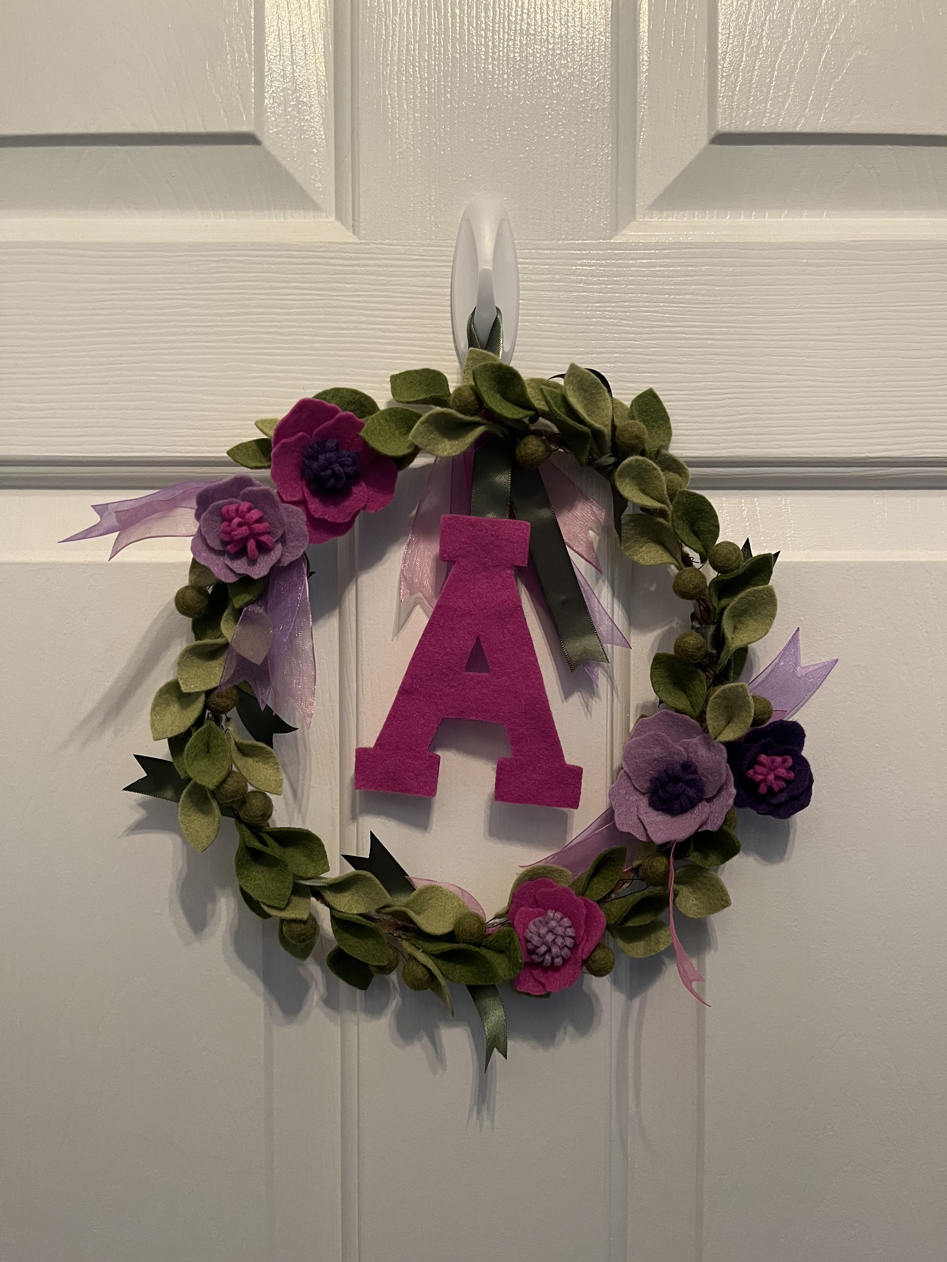 Felt Flower Wreath